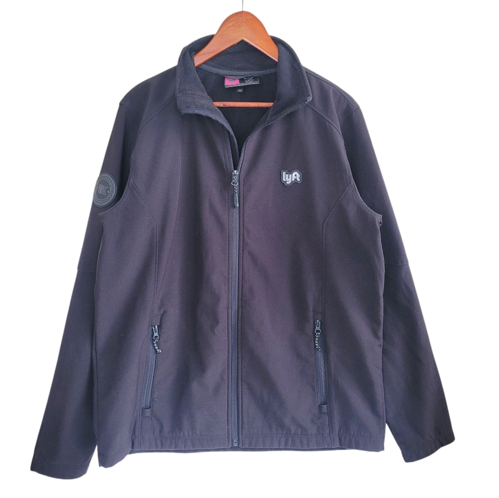 Lyft 1K Full Zip Water Resistant Jacket Black Mens Medium